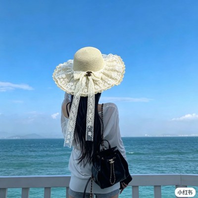 샤넬 니트 레이스 밀짚모자, 여