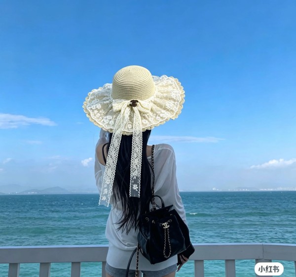 샤넬 니트 레이스 밀짚모자, 여