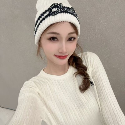 샤넬 니트 모자