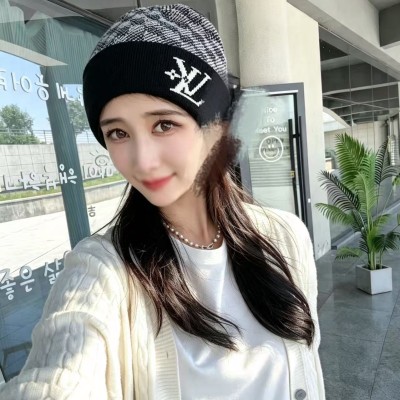 루이비통 니트 모자 캐시미어 소