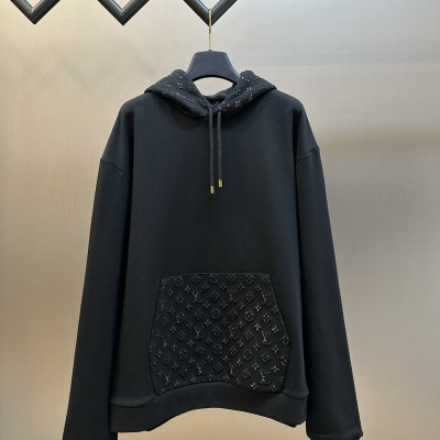 LV 금박 엠보싱 후드티