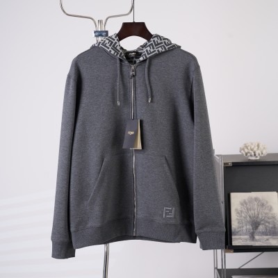 펜디 FF 자수 집업 후드 스웨트